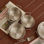 Home Chef Stainless Steel Seafood Rice Pot, Paella Pan, Saucepan, and Snack Plate for Kitchen Use