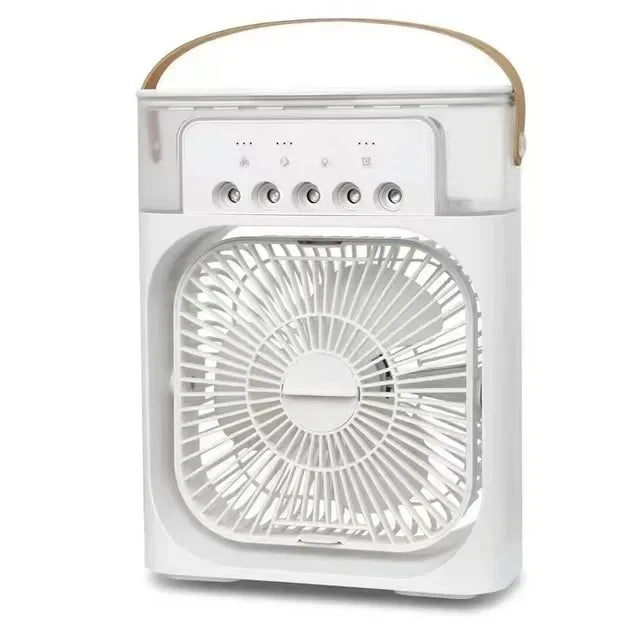 Portable Humidifier Fan 3 in 1 Air Conditioners USB Electric Fan LED N
