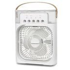 Portable Humidifier Fan 3 in 1 Air Conditioners USB Electric Fan LED N