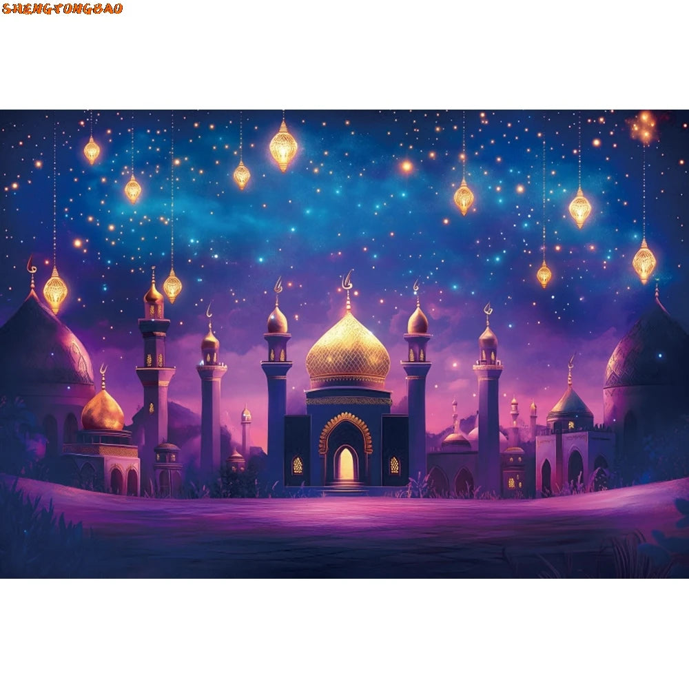 Arabian Moroccan Nights Photography Backdrop Aladdin Birthday Party Decor Banner Baby Shower Photo Background Photobooth Props