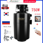 1200W/750W Food Waste Disposers Chopper Kitchen Garbage Disposal Stainless Steel Grinder material Processor