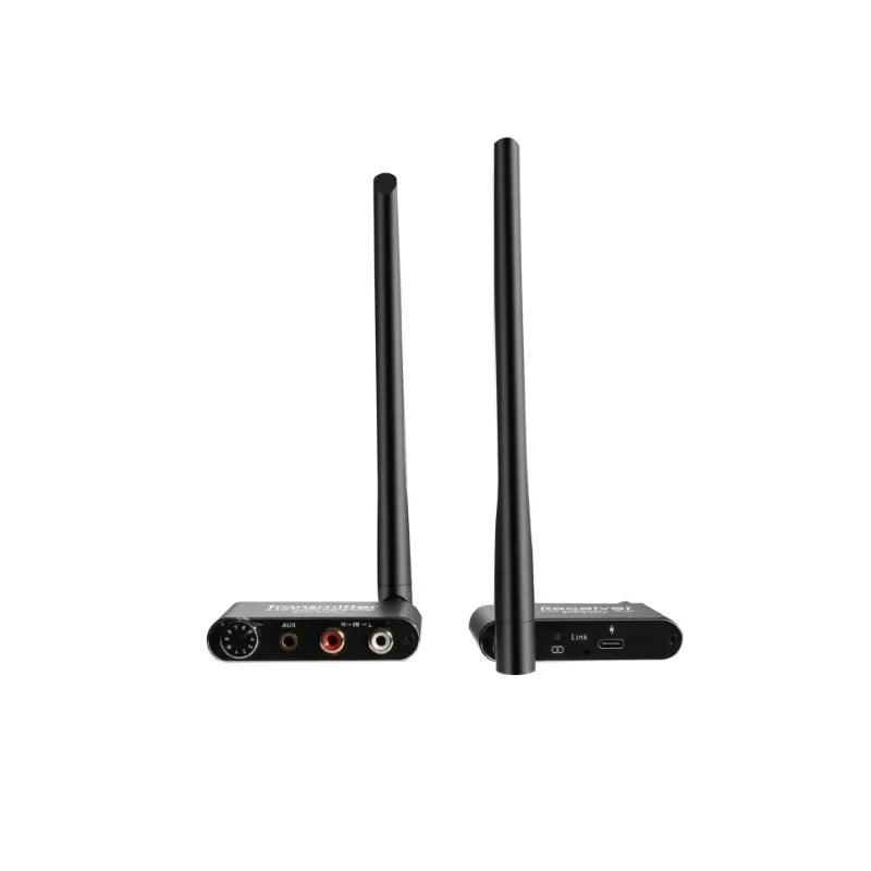 2.4ghz Wireless Wifi Audio Music Transmitter and Receiver With 3.5mm R/L RCA Wireless Audio adapter For DVD TV Computer CD