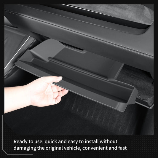 LUCKEASY for Tesla Model Y Launch 2025 Juniper Car Storage Box Car Glove Box Tray Pallet Case Organizer Accessories Tray TPE
