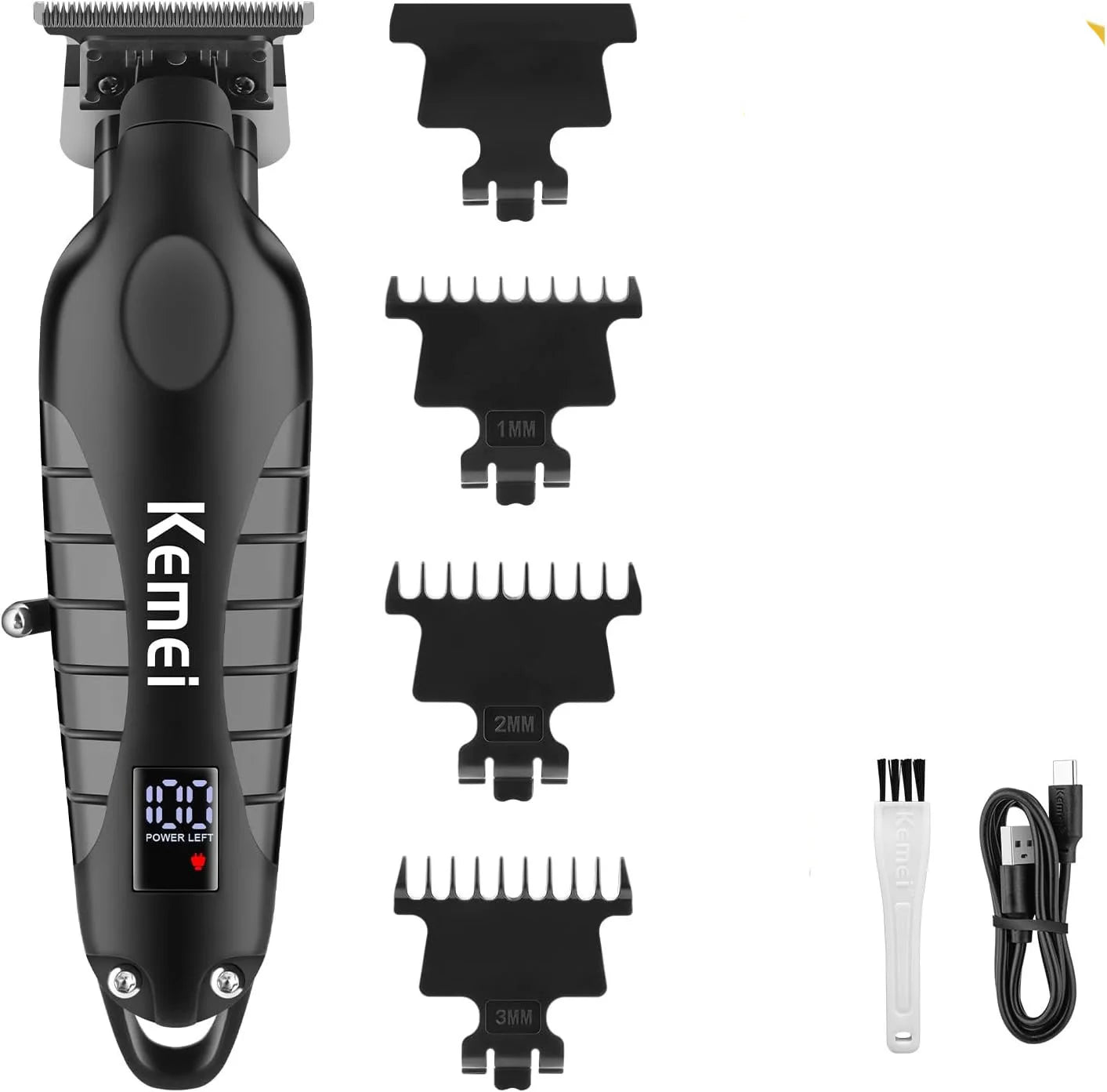 Kemei 2293 Professional Barber Hair Trimmer Cordless Rechargeable Men Hair Clippers Electric Finish Cutting Machine Fit Babyliss