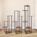 4/5/6Tier Metal Wood Plant Stand Shelf for Multiple Plants Small Corner Flower Stand for Patio Garden Balcony Living Room