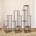 4/5/6Tier Metal Wood Plant Stand Shelf for Multiple Plants Small Corner Flower Stand for Patio Garden Balcony Living Room