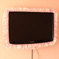 24-48INCHES Fabric TV Circle Power on Without Taking Out Dust Cover Monitor Screen Home Decorations Dust Cover with Elastic