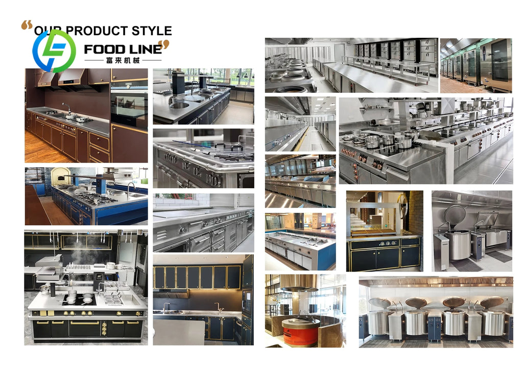 customize Smart Luxury Kitchen System High End Integrated Commercial Equipment for Hotel Restaurant Business