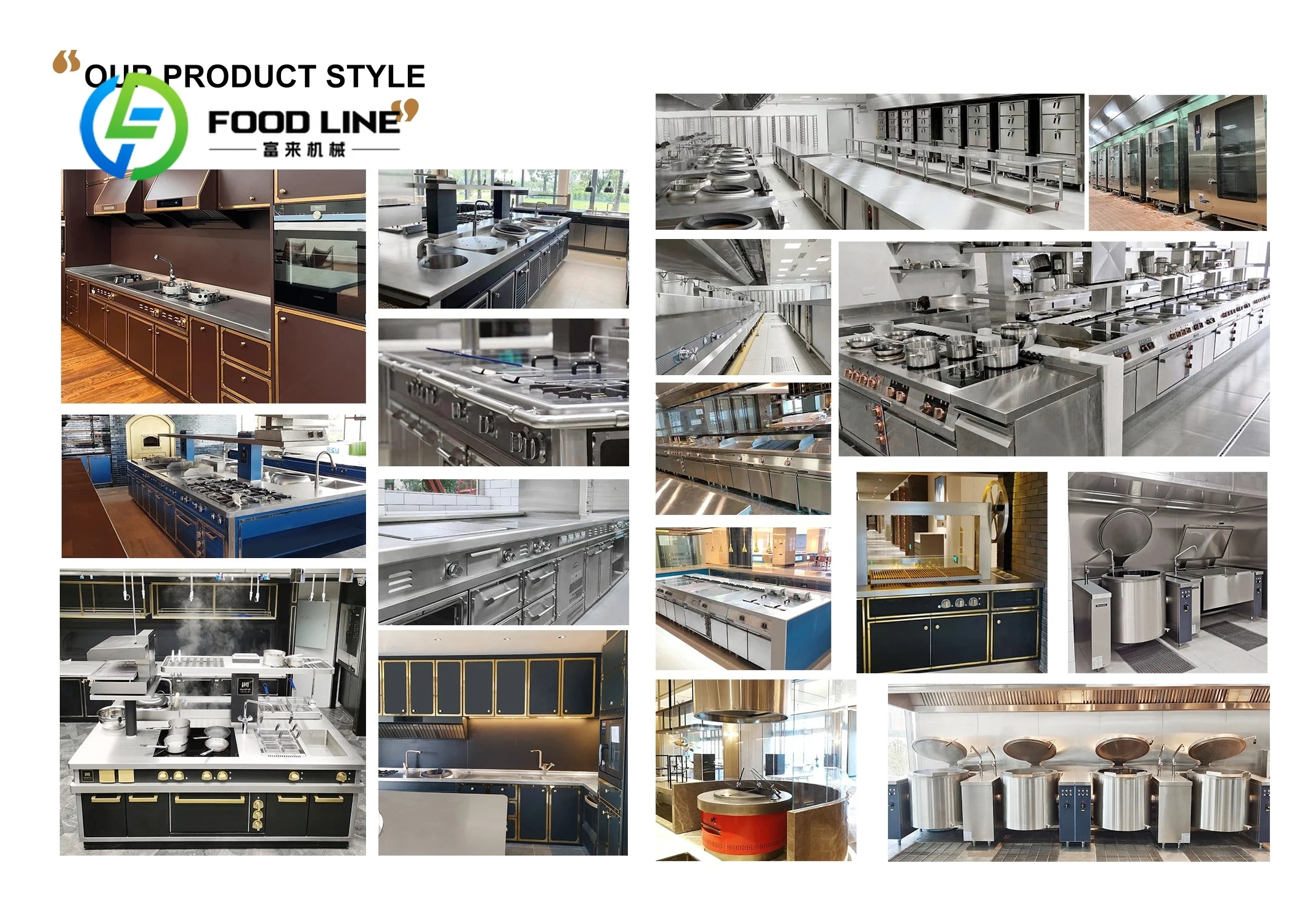 customize Smart Luxury Kitchen System High End Integrated Commercial Equipment for Hotel Restaurant Business