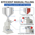 Zonesun Liquid Filling Machine Manual Paste Filler Lip Gloss Shampoo Dispensing Equipment ZS-A03S