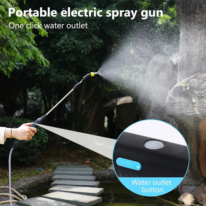 Automatic Garden Watering Spray Gun Electric Sprayer Nozzle Sprinkler Garden Plant Mister Watering Spray Gun Irrigation Tool
