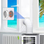 Window Seal for Portable Air Conditioner, 100% Sealing Effect AC Window Seal Vent Kit for AC Tumbler Dryer, Easy to Install