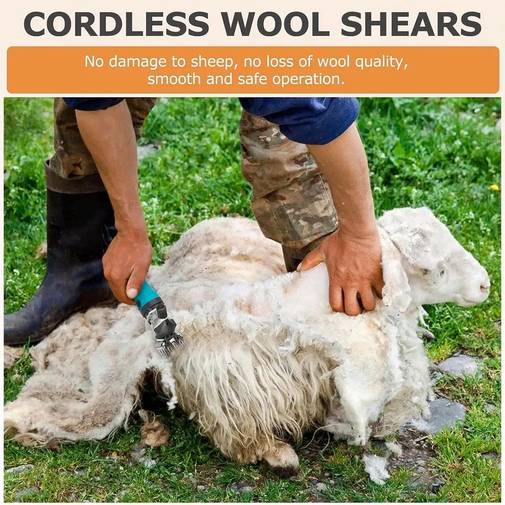 Electric Brushless Sheep Shears 13 Teeth Electric Scissor Cordless Wool Shears Sheep Shearing for Makita 18V Battery