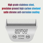 5FW Detachable animal wide Dog pet Horse Replacement blade For most Andis, Oster A5, Wahl km10 clippers