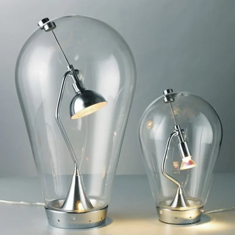 Modern Touch Glass Blown Magnet Desk Lamp for Living Room Study Room Bedroom Decoration Reading Desk Lamp