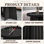 Round Nesting Coffee Table Set - Modern Small Coffee Tables for Living Room, Bedroom & Home Office
