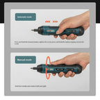 Cordless Electric Screwdriver Rechargeable 1300mah Lithium Battery Mini Drill 3.6V Power Tools Set Household Maintenance Repair
