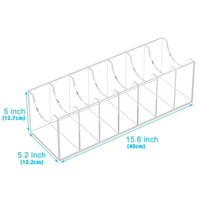 Belt Organizer Acrylic Belt Storage Holder Compartments Display Case Clear Belt Tie Case For Closet Organization Of Scarves