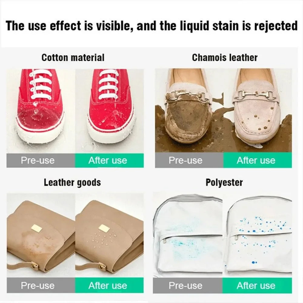 Rain And Stain Spray High tech Protector Spray Leather Waterproof Suede Spray Shoe waterproof Nano Textile Waterproof