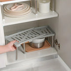 1pcs/Retractable kitchen rack under sink cabinet household layered dishes seasoning bottle finishing storage rack