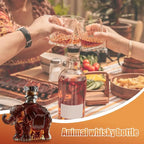 Whiskey Glass Decanter Animal Statue Whiskey Decanter Wine Bottle Liquor Bottle Home Decorations Wine Container for Alcohol