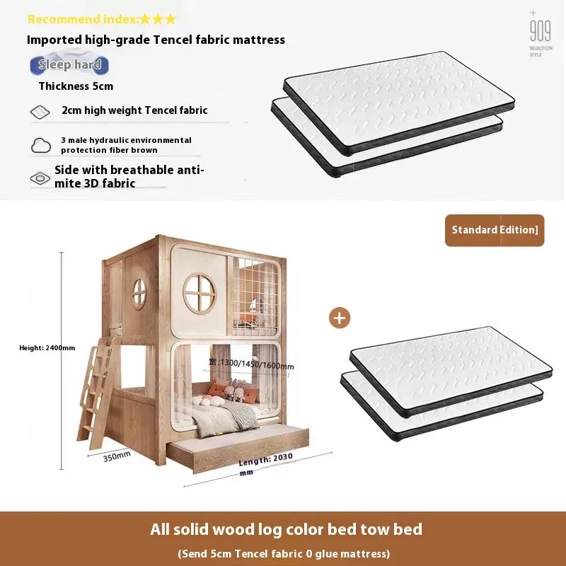 Kids Bed Kids Bedroom Furniture Children's Family Girl Beds Letto Bambini Children's Montessori Bed Wood Children's Bed