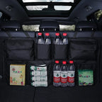 Multi-Pocket Car Back Seat Hanging Organizer Storage Bag with 9 Pockets Waterproof Oxford Cloth Auto Back Seat Bag Universal