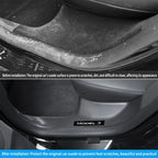 1- 8 Pcs For Tesla Model 3 Highland 2024 ABS Front Rear Door Sill Protector Threshold Strip Anti-kick Guard Panel Waterproof Pad