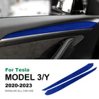 Italian Top Suede Car Dashboard Moulded Trim Sticker For Tesla Model 3 Model Y 2018 2019 2020 2021 2022 2023 Decor Accessories