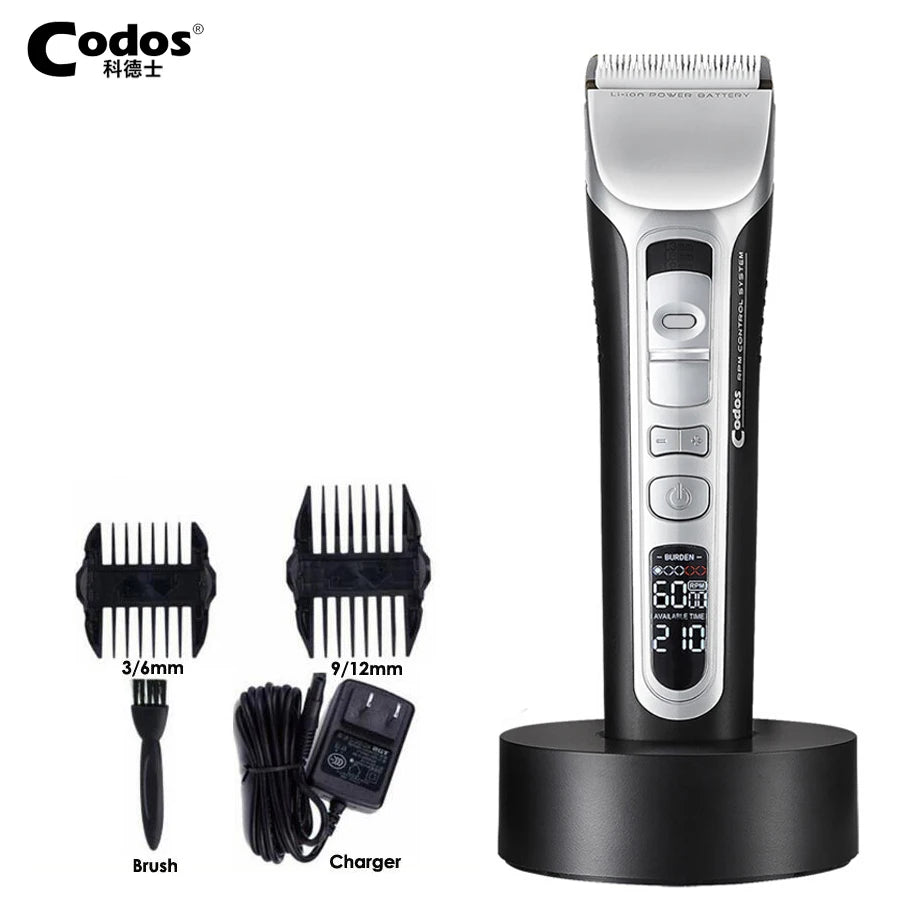 Codos 968 Professional Electric Hair Trimmer Rechargeable Hair Clipper Haircut Beard Trimmer Razor for Barber