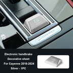 Car Handbrake Parking P Button Sequins Decoration Cover Trim For Porsche Cayenne Panamera 2017-2024 Macan 2014-2021 Accessories