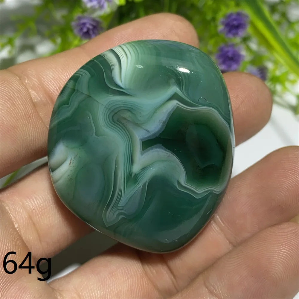 Green Agate Natural Irregular Playthings Small  Stone Healing Crystals Quartz Mineral Craft Decor Accessories Gift