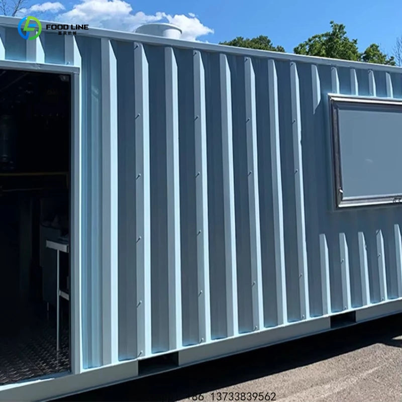 Customized Mobile Container Kitchen Restaurant Food Kiosk Container Frame Fast Food