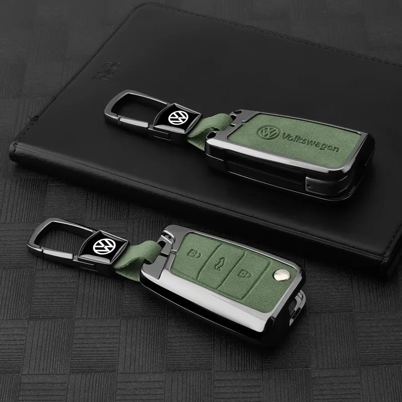 Vw Golf 5 6 Polo Passat B6 B7 Cc Skoda Jetta Universal Car Key Case Luxury Leather Key Cover Durable Secure Car Holder