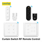 LoraTap RF 868Mhz 1,2,4 Channels Portable and Mountable Remote Control for Curtain Roller Shutter Blinds Switch