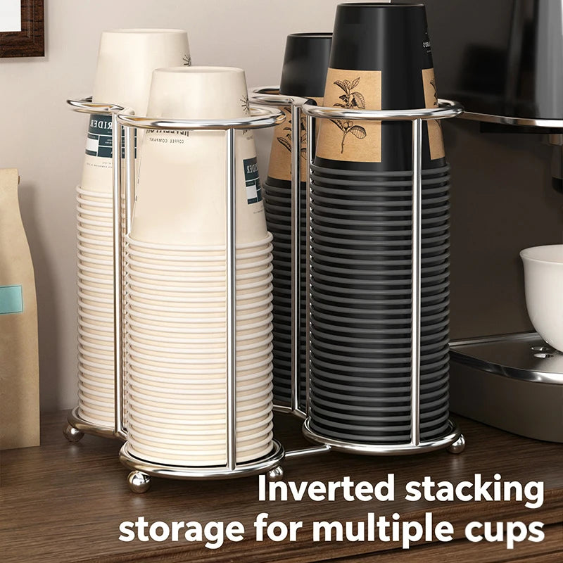Kitchen Paper Cup Holder Disposables Cups Picker Multifunctional Desktop Cup Storage Rack Household Coffee Cup Holder For Home