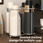 Kitchen Paper Cup Holder Disposables Cups Picker Multifunctional Desktop Cup Storage Rack Household Coffee Cup Holder For Home
