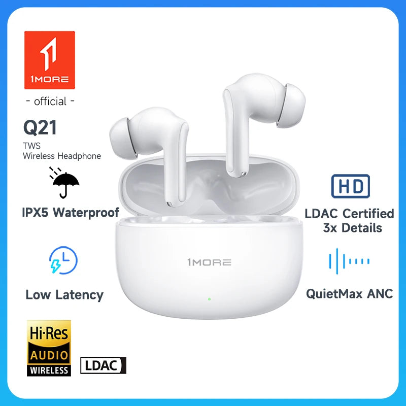 1MORE Q21 Wireless Ear buds TWS Active Noise Cancelling flash-sale Bluetooth Headset headphones penetration