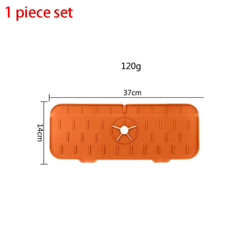 1-6PCS Faucet Splash Proof Pad Cross-Border Faucet Suction Pad Sink Splash Proof Drainage Pad Pool Platform Water Blocking Pad