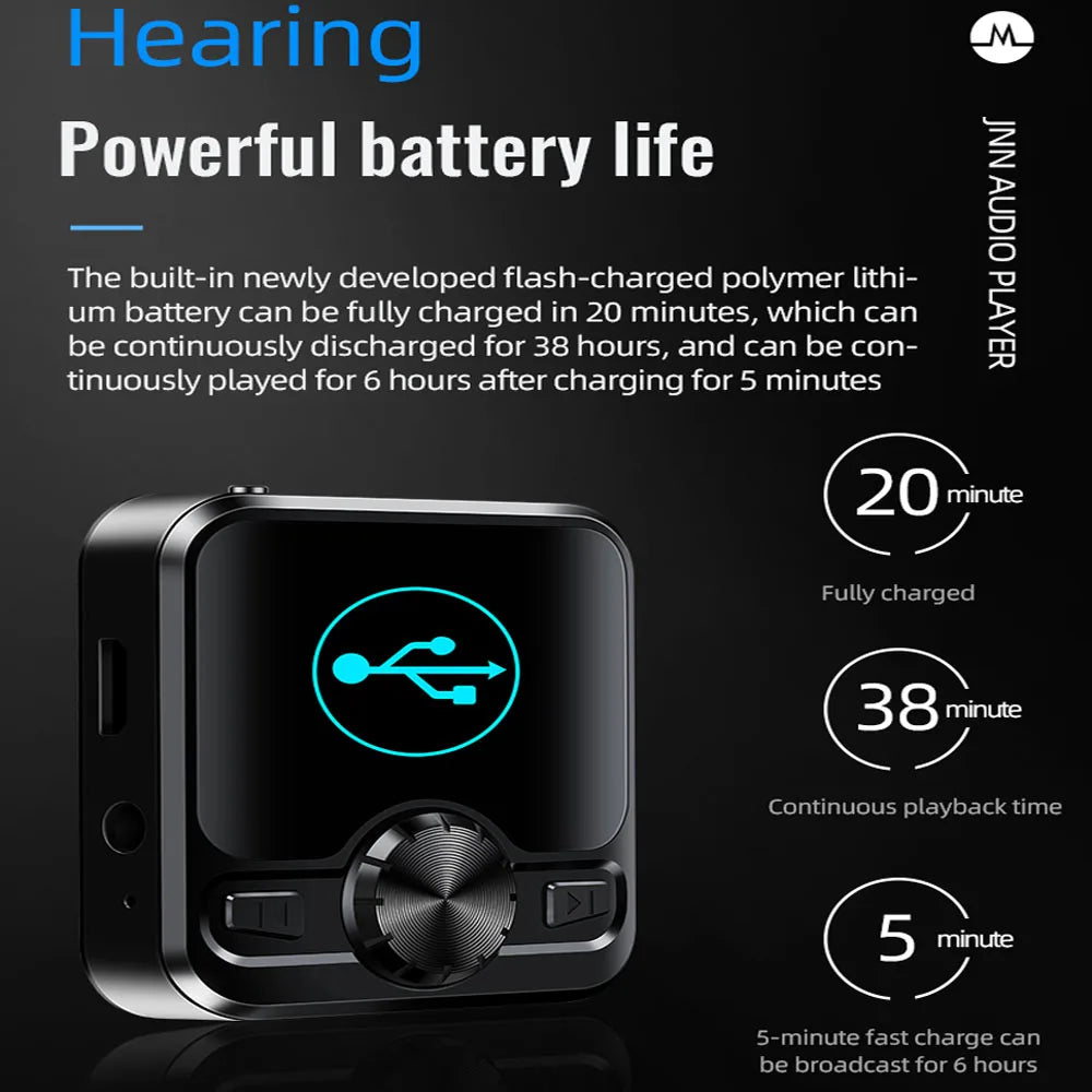 Portable Mp3 Player Bluetooth Professional HD Noise Reduction Mini Voice Recorder FM Radio Sound Recorder Consumer Electronics
