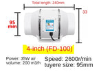Exhaust Fan Home Mute Inline Duct Fan Bathroom Exhaust Fan Ventilation