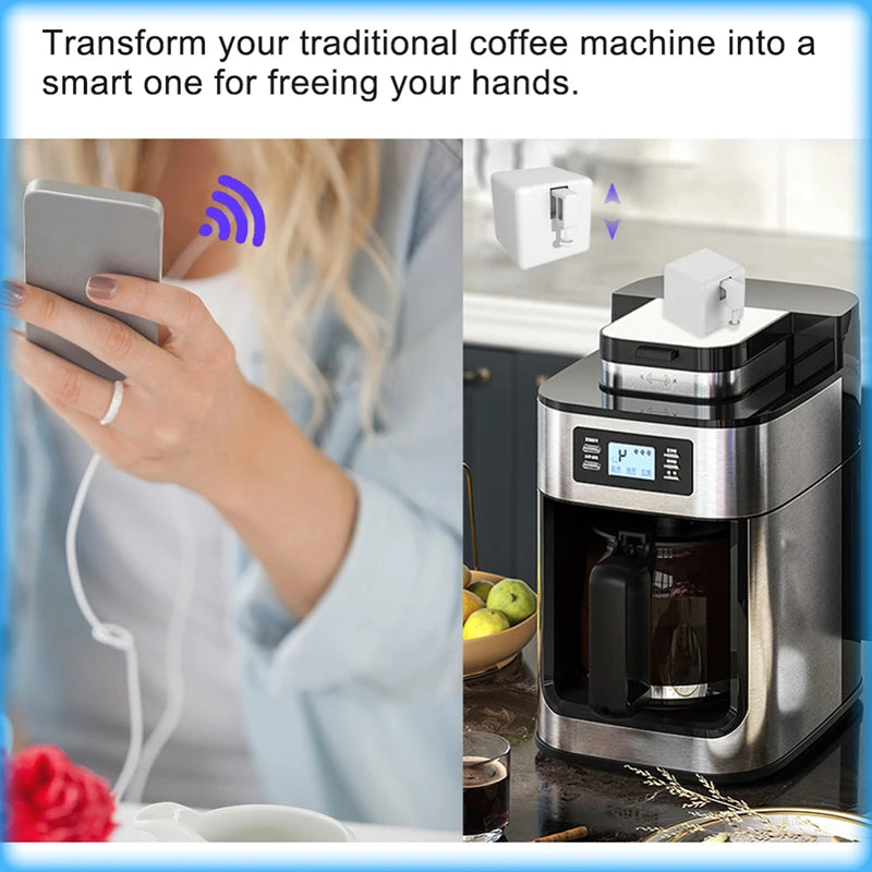 AUBESS Tuya Smart Cubetouch Switch Finger Button Pusher Robot Smart Home Voice Control For Alexa Assistant