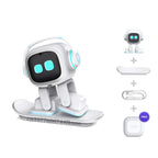 White EMO Voice Robot Smart AI Companion Interactive Talking Electron with Control ,Gift for Boys Girls Birthday Christmas 2025