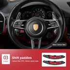For Porsche Cayenne 2018 2019 2020 2021 2022 2023 2024 Real Carbon Fiber Car Central Control Complete Interior Decoration Frame