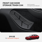 YZ For Tesla Model 3 Y Highland Juniper Side Door Trash Can Garbage Can Trash Bin with Cover, Storage Box Organizer Accessories
