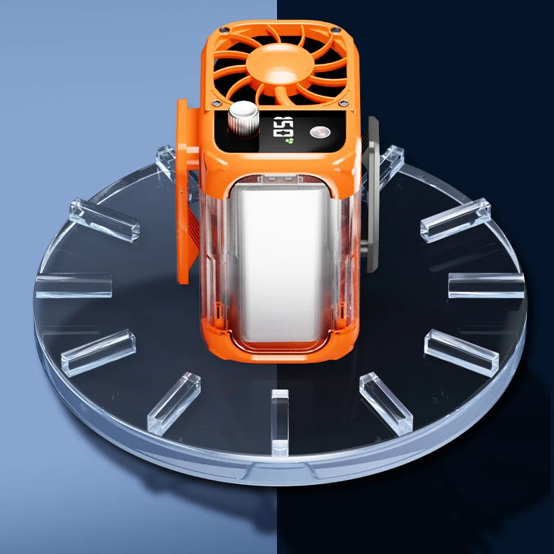 Mini high speed waist fan, bladeless USB hanging neck fan, outdoor mul