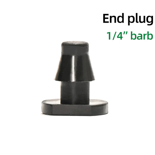 1/4" Pvc Hose Barb Connector End Cap Goof Plug Automatic Drip Irrigation Connectors Garden Watering System Water Pipe