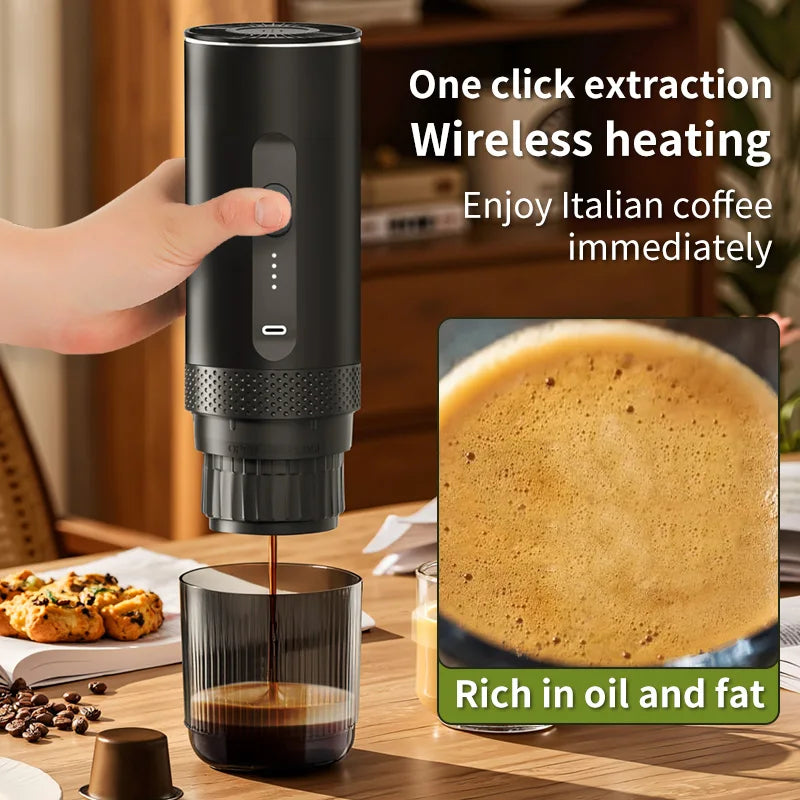 Wireless Capsule Coffee Machine Fully Automatic Italian Pump Pressure Wireless Heating Extraction Espresso Machine