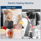 Electric Mason Jar Vacuum Sealer Kit, Cordless, for Mason Jars Wide Mouth Fermentation with Mason
