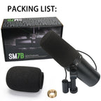 SM7B Vocal Dynamic Studio Microphone, For broadcasting, podcasting, gaming, and streaming media, with a wide frequency range